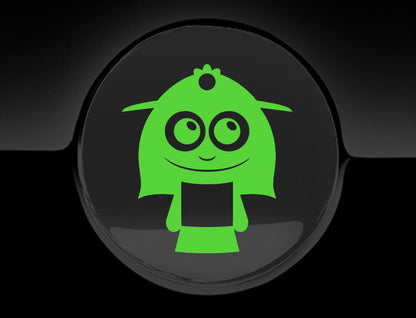 Adorable Lady Fuel Cap Car Sticker