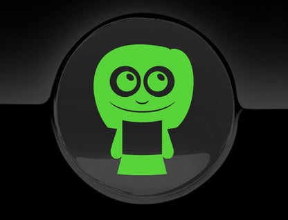 Adorable Woman Fuel Cap Car Sticker