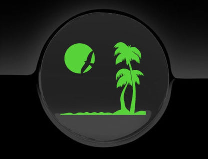 Paradise Beach Fuel Cap Cover Car Sticker