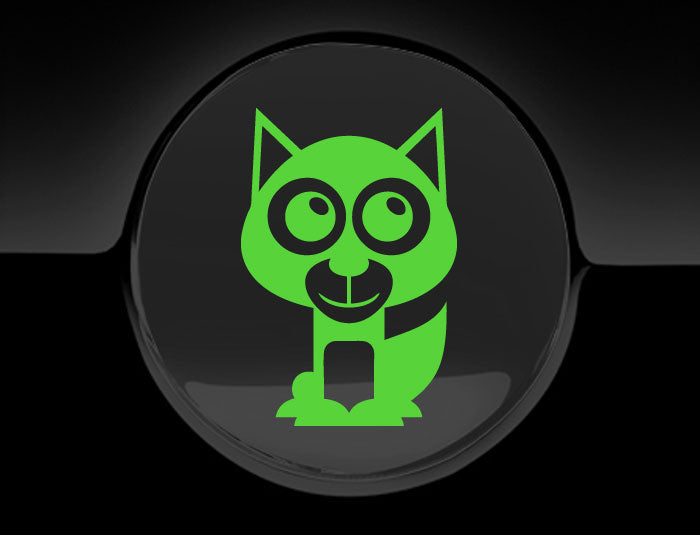 Adorable Husky Fuel Cap Car Sticker