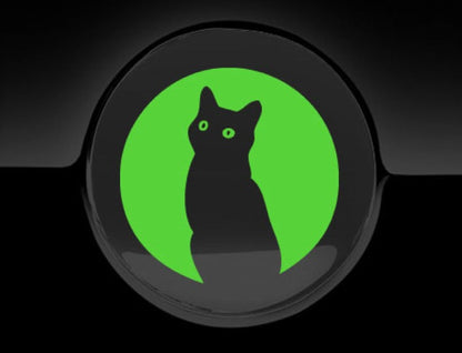 Moon Cat Fuel Cap Cover Car Sticker