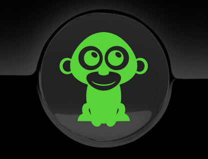 Adorable Monkey Fuel Cap Car Sticker