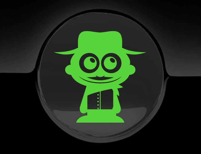 Adorable Cowboy Fuel Cap Car Sticker