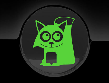 Adorable Fox Fuel Cap Car Sticker