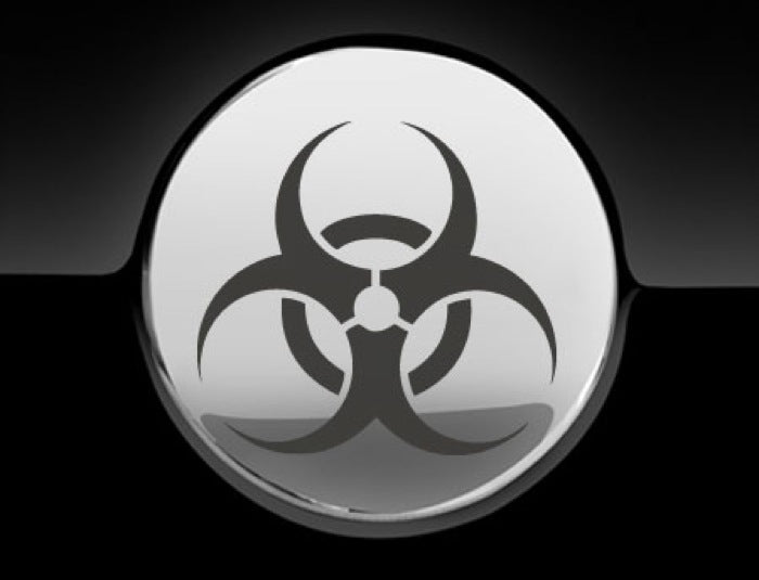 Biohazard Fuel Cap Cover Car Sticker