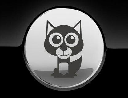 Adorable Husky Fuel Cap Car Sticker