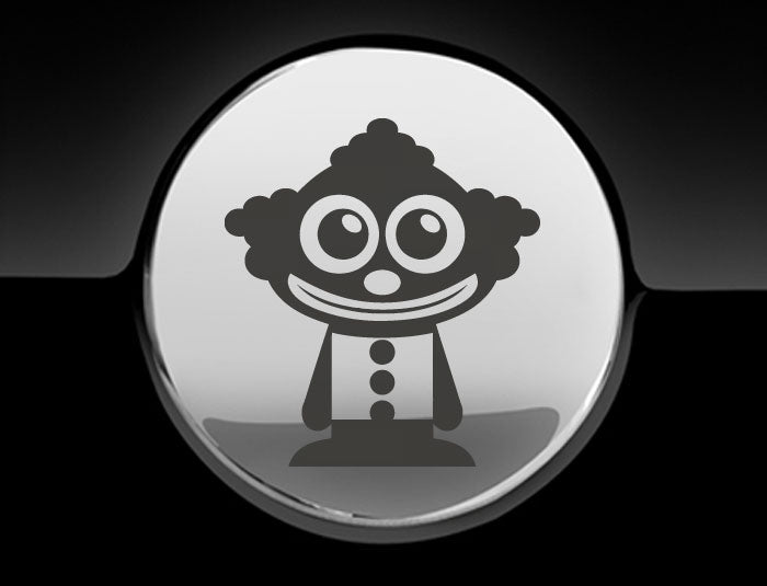 Adorable Clown Fuel Cap Car Sticker
