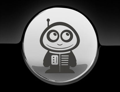 Adorable Astronaut Fuel Cap Car Sticker