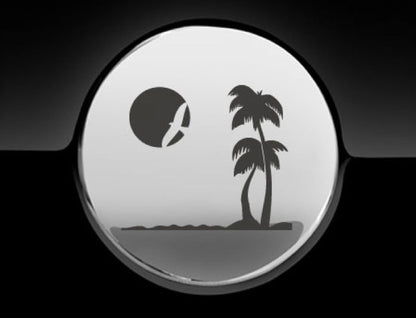 Paradise Beach Fuel Cap Cover Car Sticker