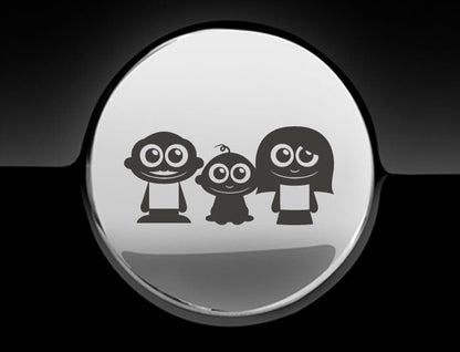 Adorable Family Fuel Cap Car Sticker