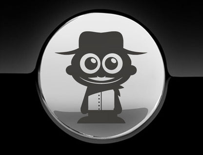 Adorable Cowboy Fuel Cap Car Sticker
