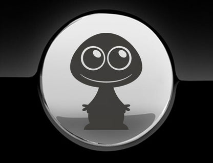 Adorable Alien Fuel Cap Car Sticker