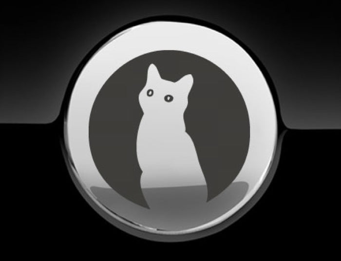 Moon Cat Fuel Cap Cover Car Sticker