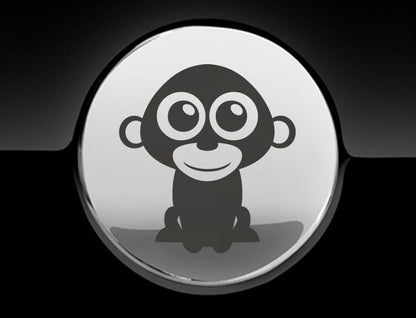 Adorable Monkey Fuel Cap Car Sticker