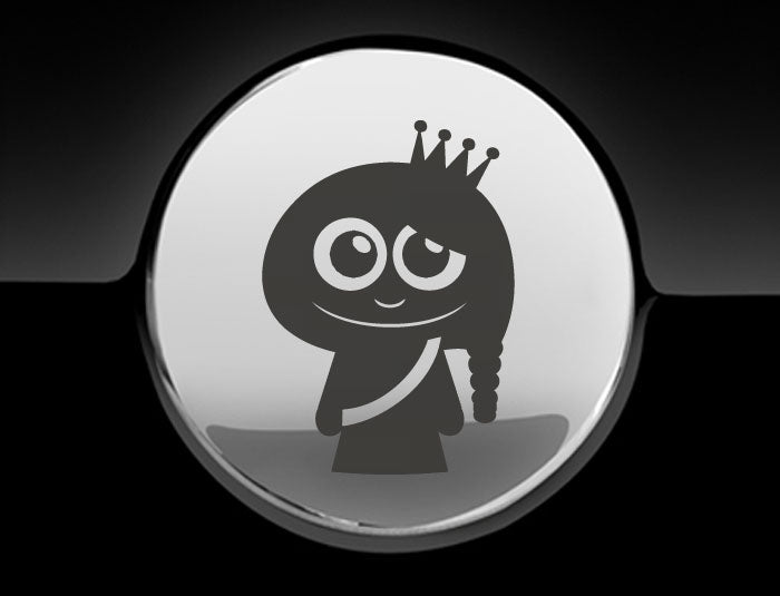 Adorable Princess Fuel Cap Car Sticker