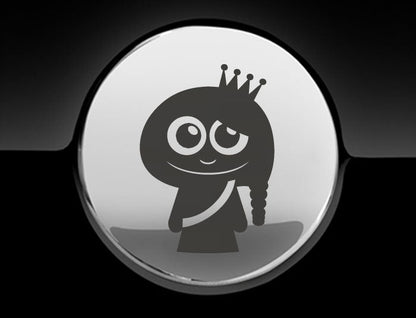 Adorable Princess Fuel Cap Car Sticker