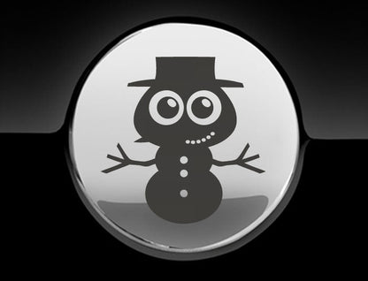 Adorable Snowman Fuel Cap Car Sticker