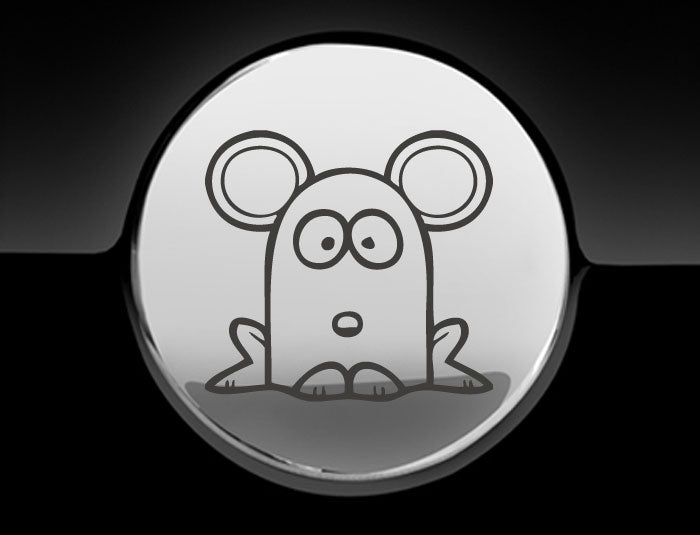 Funny Cartoon MouseFuel Cap Cover Car Sticker