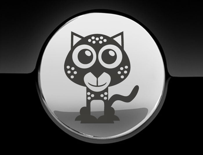 Adorable Cheetah Fuel Cap Car Sticker