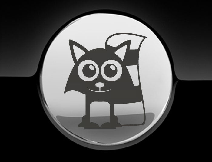Adorable Raccoon Fuel Cap Car Sticker