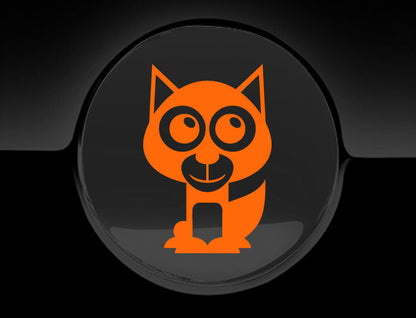 Adorable Husky Fuel Cap Car Sticker
