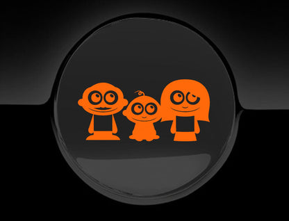 Adorable Family Fuel Cap Car Sticker