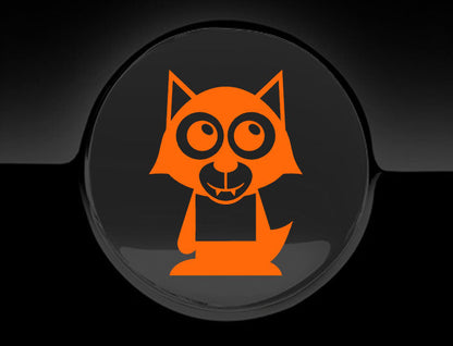 Adorable Werewolf Fuel Cap Car Sticker