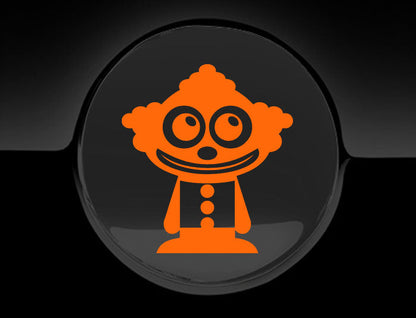 Adorable Clown Fuel Cap Car Sticker