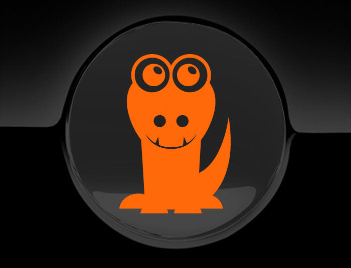 Adorable Alligator Fuel Cap Car Sticker