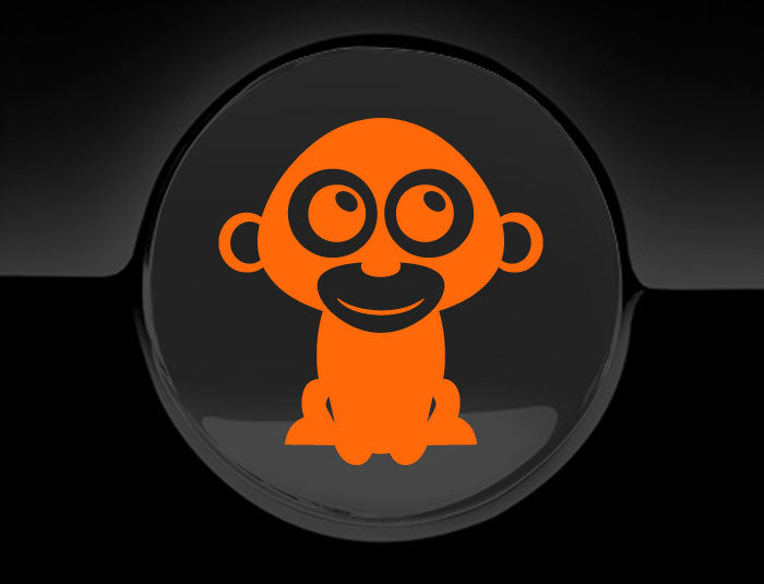 Adorable Monkey Fuel Cap Car Sticker