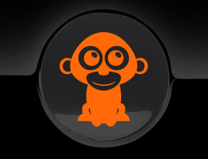 Adorable Monkey Fuel Cap Car Sticker