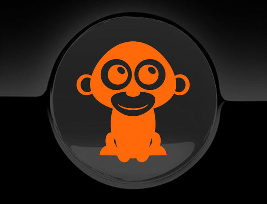 Adorable Monkey Fuel Cap Car Sticker