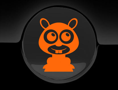 Adorable Mole Fuel Cap Car Sticker