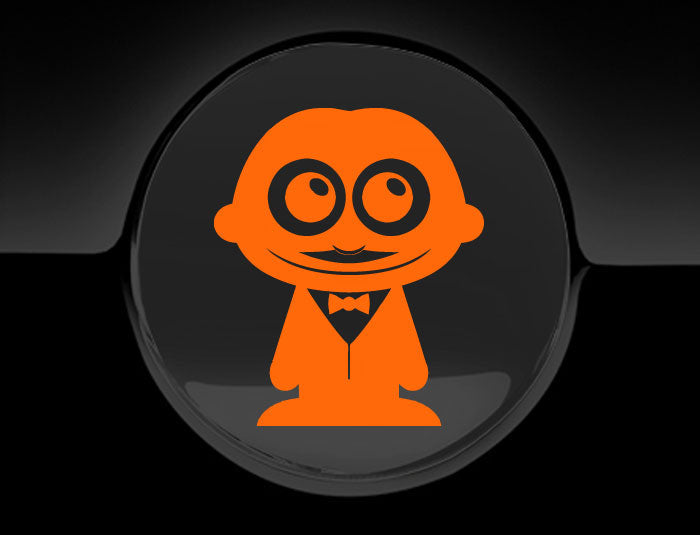 Adorable Waiter Fuel Cap Car Sticker