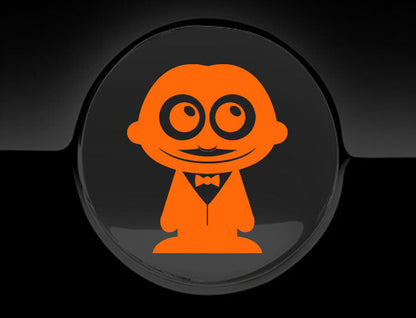 Adorable Waiter Fuel Cap Car Sticker