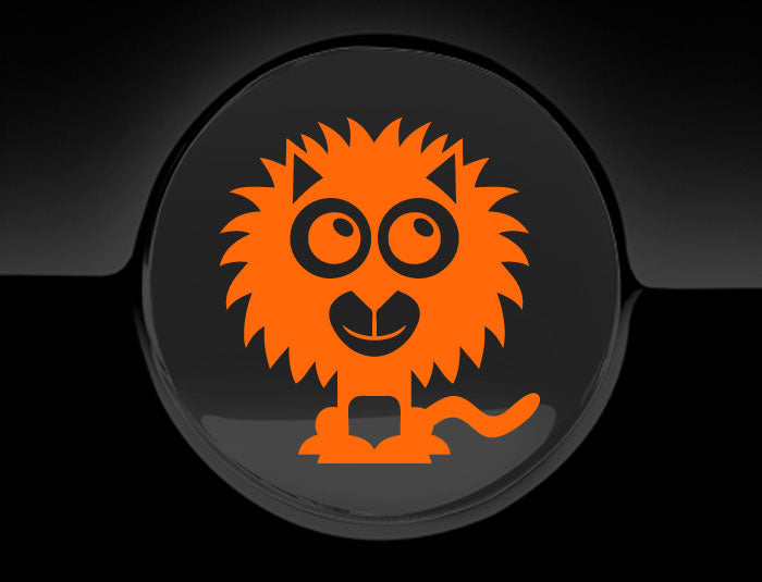 Adorable Lion Fuel Cap Car Sticker