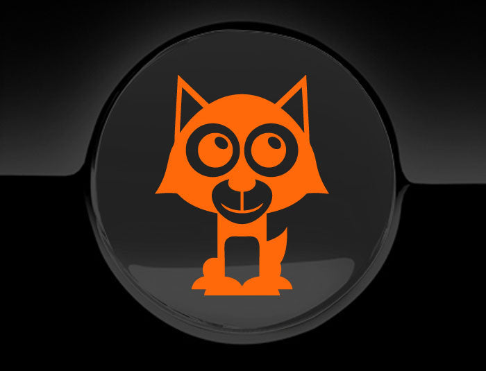 Adorable Wolf Fuel Cap Car Sticker