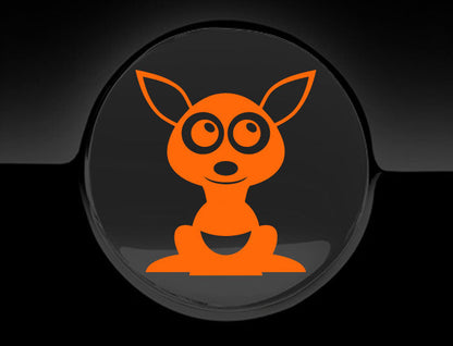 Adorable Kangaroo Fuel Cap Car Sticker