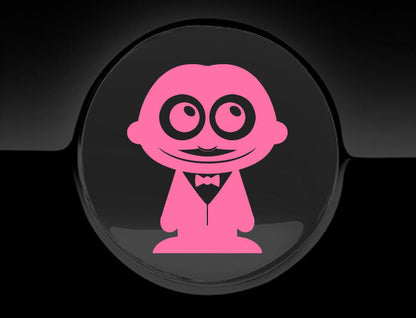 Adorable Waiter Fuel Cap Car Sticker