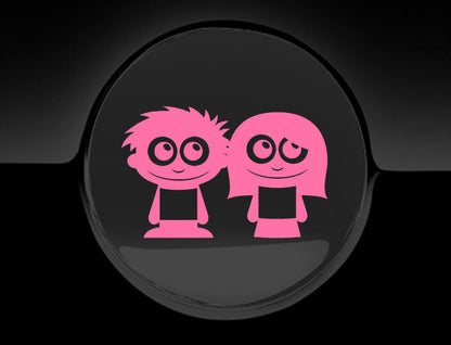 Adorable Friends Fuel Cap Car Sticker
