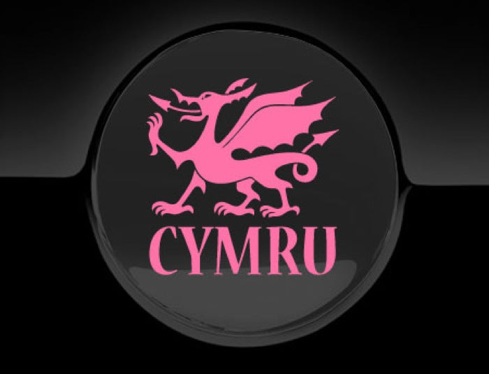 Cymru Dragon Welsh Fuel Cap Cover Car Sticker