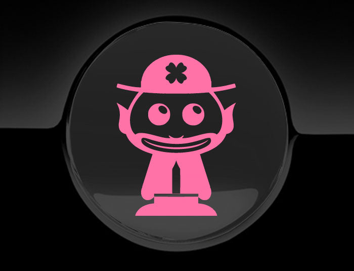 Adorable Leprechaun Fuel Cap Car Sticker