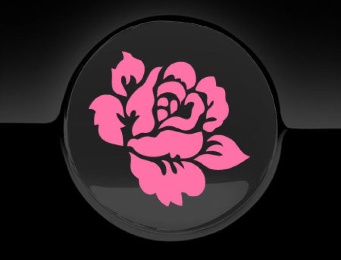 English Rose Fuel Cap Cover Car Sticker