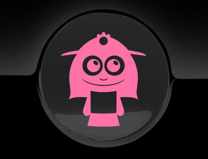 Adorable Lady Fuel Cap Car Sticker