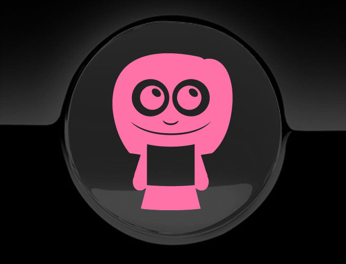 Adorable Woman Fuel Cap Car Sticker