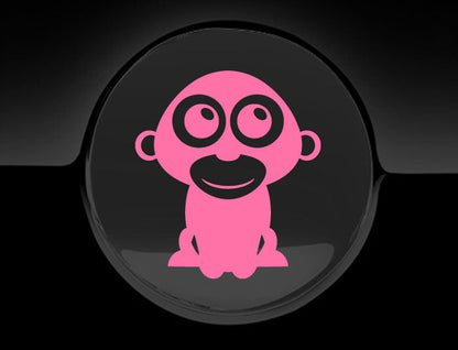 Adorable Gorilla Fuel Cap Car Sticker