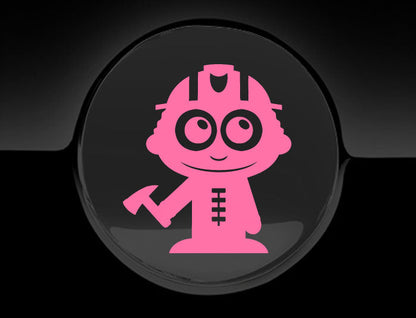 Adorable Firefighter Fuel Cap Car Sticker