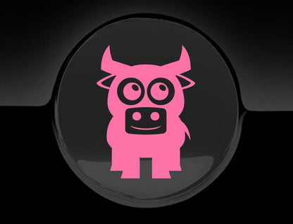 Adorable Bull Fuel Cap Car Sticker