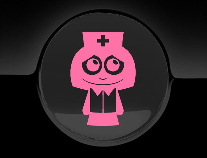Adorable Nurse Fuel Cap Car Sticker