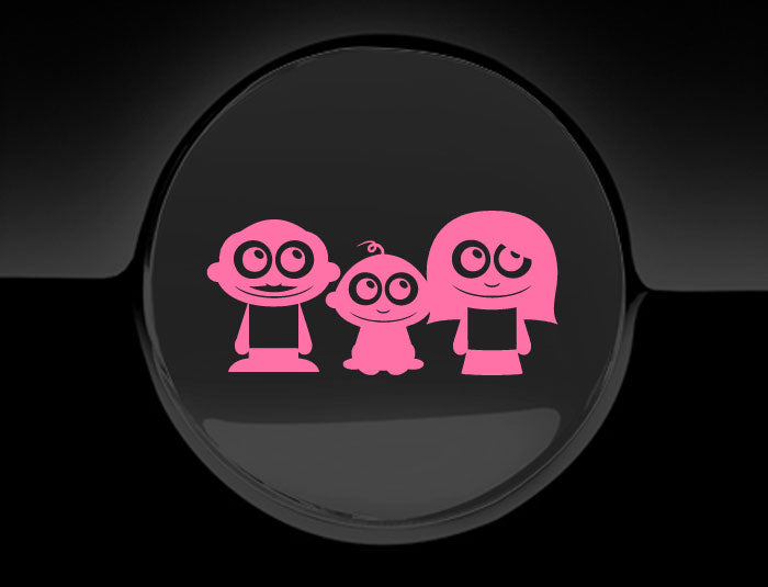 Adorable Family Fuel Cap Car Sticker